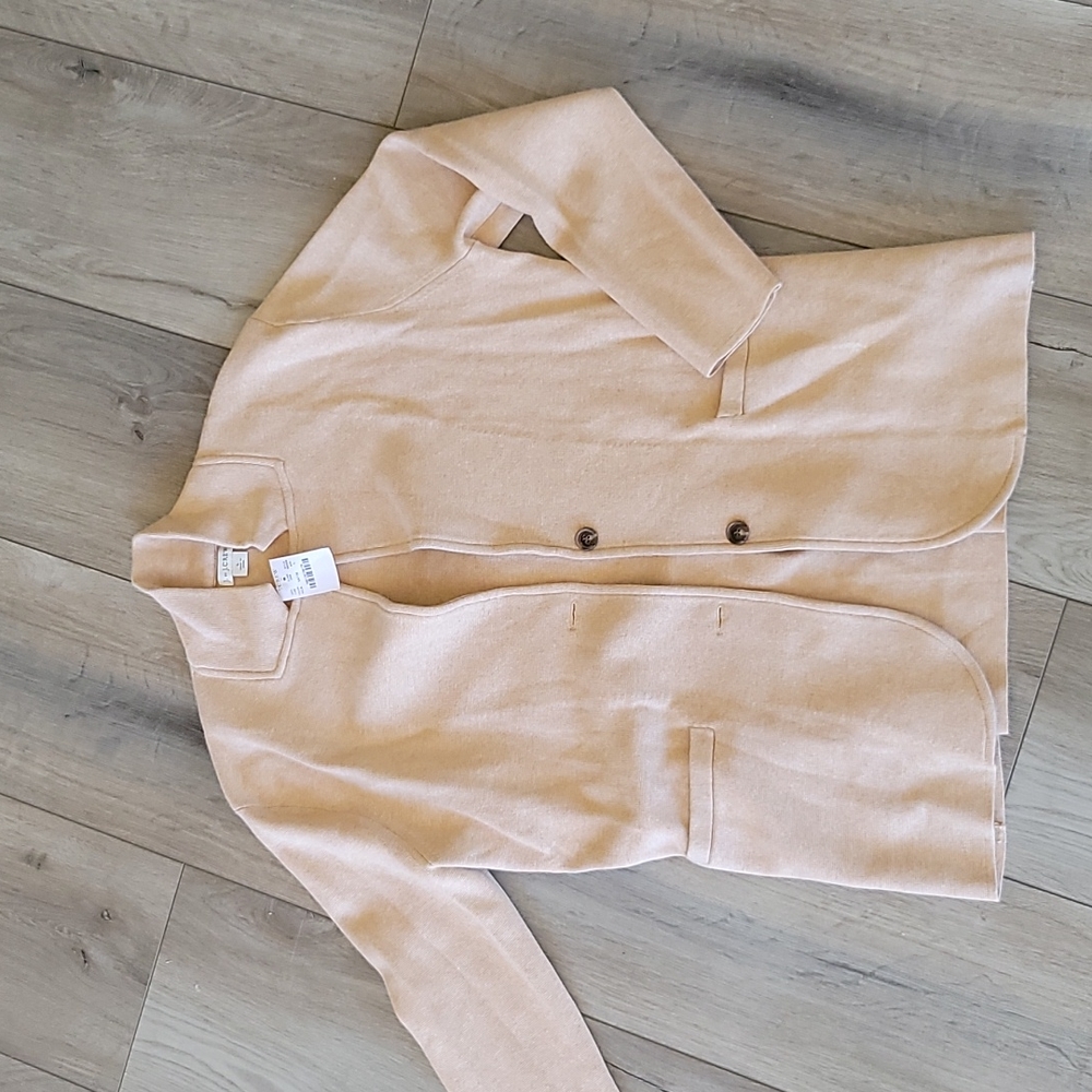 J by J Crew Sweater Blazer Large Neutral
